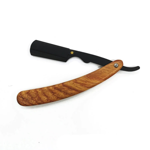 MORGANS INDUSTRIES Navaja de Afeitar Recta con Mango de Acero Inoxidable, Hoja de Acero Inoxidable, Afeitado Manual para Hombres, Barbería - Product Image 2