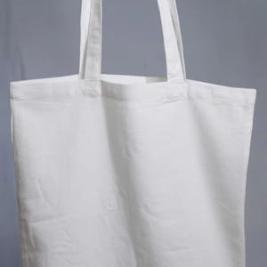 100% Organic Cotton Custom Printed Logo Reusable Shopping Tote <b>Bags</b> Personalized Eco-friendly Zipper Button Closure Promotional - Product Image 1