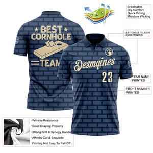 Clásico para Polos, producción de fábrica OEM, logotipo personalizado bordado, tela de punto transpirable, opciones de talla grande, cuello - Product Image 3