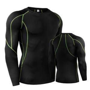 2025 High Quality Nylon Spandex Top <b>Compression</b> <b>Shirt</b> <b>Men</b> Unisex Gym Workout Long-Sleeve Fitness Rash Guard Amano Sports - Product Image 6