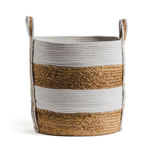 Juego de Cestas de Almacenamiento de Proveedor Certificado, Cesta de Jacinto de Agua con Costuras de Algodón para Lavandería, Almacenamiento de Artículos de Tocador y Organización - Product Image 4