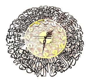 Reloj de pared de metal decorativo dorado cortado con láser de la MEJOR calidad para decoración del hogar Reloj de pared de decoración Digital de lujo para el hogar - Product Image 2