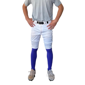 Manchons de compression pour jambes de baseball unisexe OEM ODM, couleur violette, en mélange de spandex, à enfiler, respirants, pour le soutien des gonflements, toutes saisons - Product Image 3
