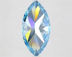 VVS1เพชรสีฟ้าสดใส2.15ct แฟนซีปลูกในห้องปฏิบัติการ - Product Image 3