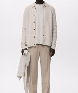 Cárdigan de Mujer para Otoño, Estilo Casual y Cómodo, con Cierre de Cremallera y Detalle de Botones, Tejido Personalizado, Venta Caliente OEM - Product Image 5