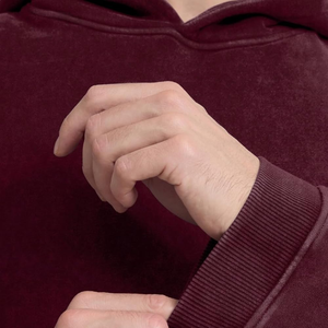 Pull-over de coupe régulière en coton épais délavé à l'acide 100% pour hommes, sweats à capuche délavés au soleil avec broderie en détresse - Product Image 4