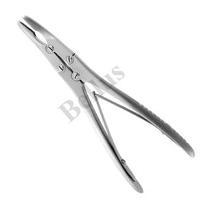 Manual hueso Rongeur acción compuesta 23cm instrumento quirúrgico ortopédico Acero inoxidable 15 grados lado en ángulo 3mm 8mm mordida - Product Image 5