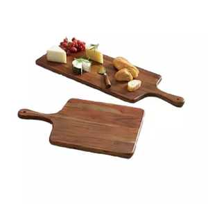 Tabla de Cortar Rectangular de Madera de Acacia Hecha a Mano en India, Tabla para Servir Queso, Apta para Lavavajillas, Tabla de Cortar de Madera Maciza - Product Image 3