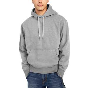 Sudadera con capucha recortada de ajuste cuadrado de gran tamaño para hombre Sudadera de invierno con serigrafía de logotipo personalizado Jogging Basics con capucha - Product Image 5