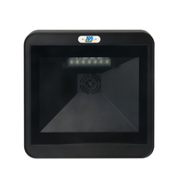 Lector de código QR de escritorio montado en la pared 1D 2D Escáner de código de barras omnidireccional USB RS232 para control de acceso Pago móvil