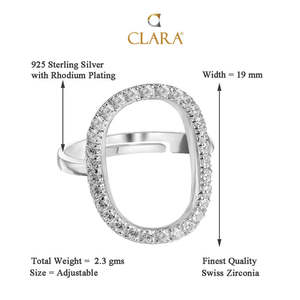 Anillos de Plata de Ley 925 de Primera Calidad para Mujer, Diseño Geométrico, Estilo Romántico, Baño de Rodio, para Uso Diario - Product Image 5