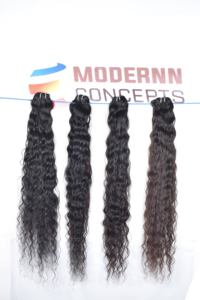 Venta al por mayor 100% Extensiones de Cabello Humano Virgen Natural Suelto Onda Profunda Curl Procesado Químicamente Calidad Centrado Proveedor - Product Image 3