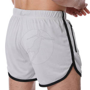 Para la venta Pantalones cortos para correr al aire libre en precio razonable Nuevo estilo Pantalones cortos para correr Pantalones cortos de gimnasio en blanco sólido - Product Image 4