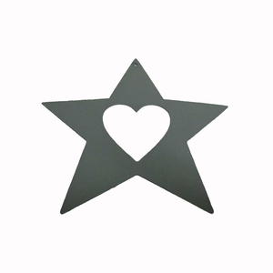 Étoile suspendue en métal Design le plus élevé Ornement mural en fer Couleur argent pour la maison et la décoration de Noël Fait à la main en vrac - Product Image 4