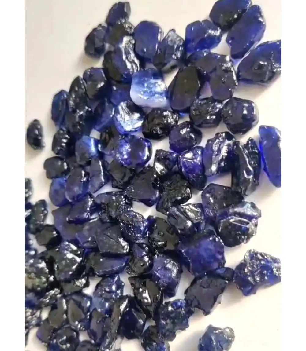 Pure gemma riscaldata blu zaffiro gemme grezze disforma pietre grezze per festa di indossare gioielli per gli uomini delle donne