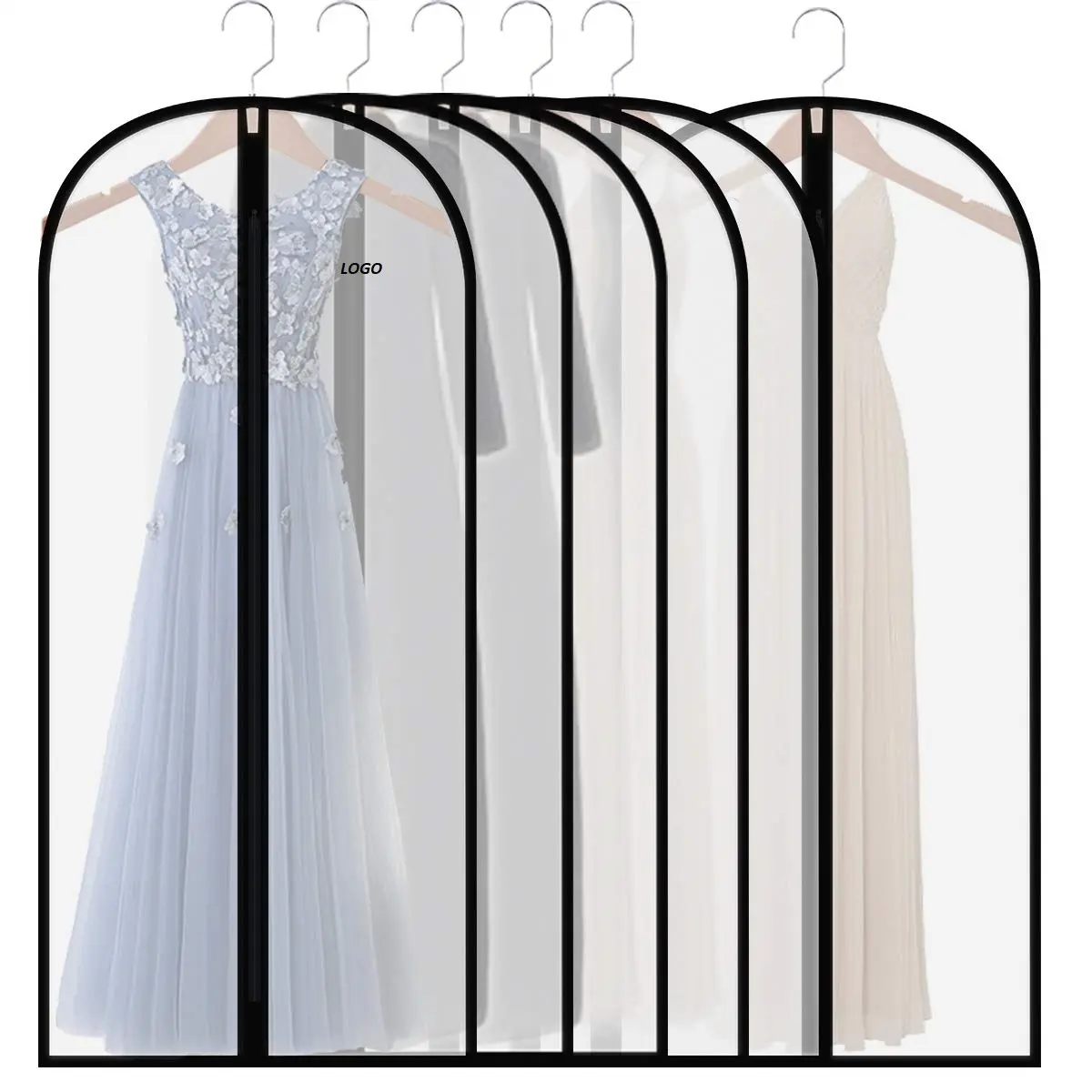 حقيبة لحماية فساتين الزفاف تناسب الجنسين مخصصة خفيفة الوزن بسحاب ومضادة للأتربة