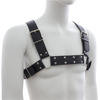 Shemax 2023 Top Quality Hot Selling Custom Wholesale Custom <b>Black</b> Faux Leather <b>Harness</b> With Removable Purse - Product Image 6