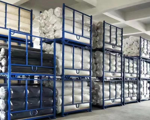 Tùy chỉnh Heavy-Duty sơn tĩnh điện thép có thể gập lại kim loại kho xếp chồng giá Stackable có thể gập lại thép <span class=keywords><strong>Pallet</strong></span> lưu trữ - Product Image 6