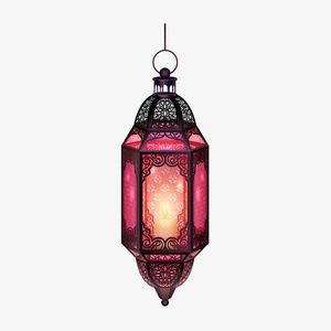 Artistic metal ramadan lantern with arabesque style carvings perfect for prayer space and peaceful ambiance setup - Product Image 1