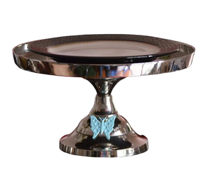 Vente en gros, nouvelle collection, présentoir à gâteau décoratif à un étage pour la maison et les fêtes d'hôtel, fini brillant et élégant - Product Image 3