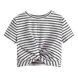 Vente en gros de haut court pour femmes, vêtements d'entraînement confortables et de qualité supérieure à manches courtes - Product Image 1