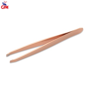Juego de pinzas para extensión de pestañas en oro rosa personalizadas, herramientas aplicadoras de pestañas de precisión para uso profesional en salones. - Product Image 5