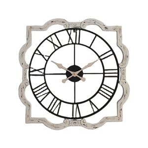 Relojes de pared duraderos para sala de estar interior, hogar y oficina, reloj de diseño de pared con combinación de Metal y madera, reloj de mesa barato - Product Image 1