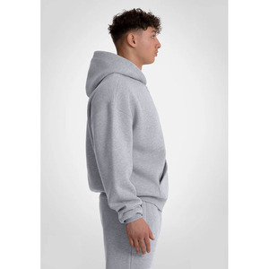 OEM sur mesure de haute qualité 100% coton polaire tissu mélange gris couleur hommes sweat à capuche sérigraphie fermeture éclair à capuche pour hommes - Product Image 3