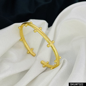 Brazalete de latón de alta calidad para joyería de moda, brazalete apilable de latón crudo, brazalete abierto Ajustable, uso manual - Product Image 3