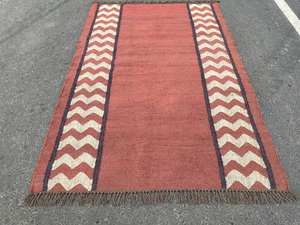 Wool Jute Kilim <b>Rug</b> Handmade Geometric Pattern Customized Color Vintage Boho <b>Traditional</b> Bedroom <b>Living</b> <b>Room</b> Washable Area <b>Rug</b> - Product Image 3