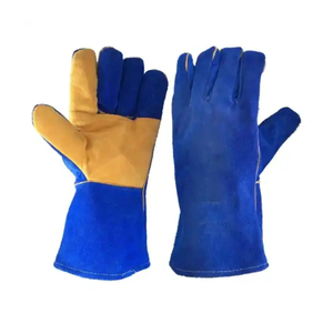 2025 logotipo personalizado antivibración de alto impacto resistente al aceite y al gas guantes de soldadura de cuero impermeables guantes de cuero de mano de seguridad - Product Image 1