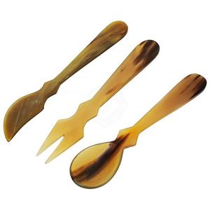 Top Luxury 2-Piece Set Polished Natural Buffalo Horn <b>Salad</b> <b>Spoon</b> Eco-Friendly Hotel Kitchen Tabletop Home Decoration <b>Salad</b> Tools - Product Image 6