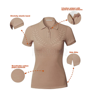 Camiseta Polo de mujer de diseño más popular Camiseta Polo de mujer personalizada Camiseta Polo de mujer de la mejor calidad - Product Image 6