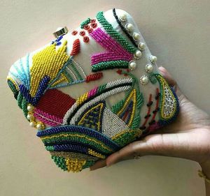 ÉLÉVATION BRODERIE UNIQUE SACS MEILLEUR Style Bohème Broderie Travail Main Embrayage Sacs Sacs Fantaisie Conception Doublure En Gros - Product Image 3