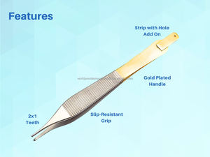 WORLD PRECISION SURGICAL Pince Adson Kocher 1x2 dents, embout de peau, kit chirurgical manuel certifié ISO13485 WPS-BD-30 pour - Product Image 6