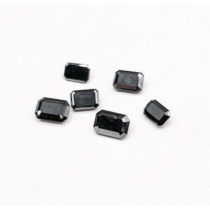 Diamant noir solitaire, diamant naturel de 3x5 mm pour la fabrication de bijoux, certifié IGI, coupe excellente, coupe de qualité - Product Image 4