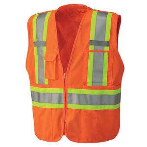 Vêtement de travail haute visibilité, veste de sécurité sans manches avec bande réfléchissante pour les travailleurs du bâtiment et les travailleurs en extérieur - Product Image 1