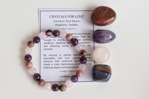 Set de Regalo de Piedras Preciosas Naturales Ecológicas de Primera Calidad, Kit de Cristales con Intención de AMOR para Relaciones, Autoestima y Emociones - Product Image 3