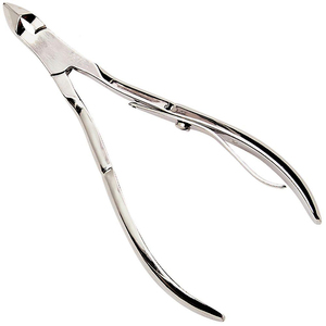 Pinzas para cutículas de uñas para eliminar la piel muerta, punta afilada para esmalte de espejo con un solo resorte, pinzas para el cuidado de la belleza de 4 pulgadas - Product Image 1