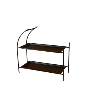 Luxury Double-Layer Storage Tray Metal Cake <b>Stand</b> <b>Afternoon</b> <b>Tea</b> Dessert Table Display <b>Stand</b> - Product Image 6