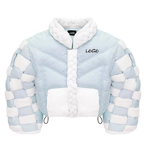 Veste matelassée pour homme de haute qualité, logo personnalisé d'usine OEM, mode, hiver, chaude, rembourrage en duvet, bulle, 2026 - Product Image 2