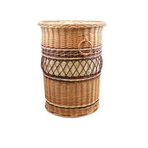 Eco Friendly Sustainable Customized <b>Laundry</b> <b>Basket</b> Best Quality Handmade Decorative Bamboo <b>Wooden</b> <b>Laundry</b> <b>Basket</b> Usage Item - Product Image 2