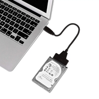 Cable Adaptador USB 3.1 Tipo-C a SATA con Blindaje Trenzado, Conductor de Cobre Puro, Revestimiento de PVC, Alta Velocidad para Disco Duro/SSD de 2.5 Pulgadas