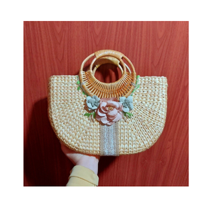 Bali Style Water Hyacinth <b>Bag</b> Handbag/handmade Woven Kid Purses and Handbags Little Girl/<b>straw</b> Beach <b>Bags</b> for Summer Wholesale - Product Image 1