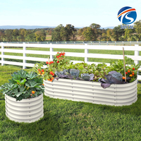 Lit de jardin surélevé en métal écologique nouveau design jardinière extérieur jardin arrière-cour lits de culture pour légumes fleurs