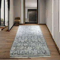 Tapis GOLDENMOON Moderne Semi-Classique Oriental 100% Polyester Tissé à la Machine Turc Imprimé Animal à Poil Moyen Thermosoudé