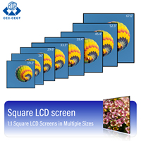 ZDHQ 45.4 Inch Square Digital Signage Kiosk LED Display Smart Android Cloud CMS untuk Penggunaan di Pusat Perbelanjaan
