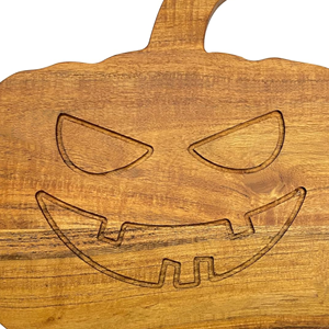 Recién llegado, tabla de cortar de madera de acacia con forma de calabaza, decoración de Halloween, venta al por mayor de fábrica de Vietnam, MOQ 100 Uds. - Product Image 2
