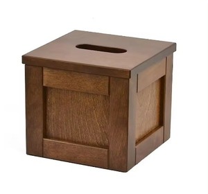 Couvercle de boîte à mouchoirs en bois personnalisé Boîte à mouchoirs de luxe créative avec couvercle Boîte à mouchoirs en bois pour le visage à bas prix - Product Image 4
