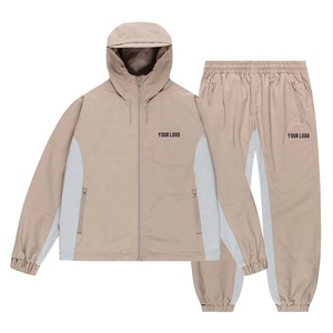 Oem <b>Polyester</b> Nylon <b>Tracksuit</b> Lightweight Breathable Quick Dry Fabric Man Sweatpants and Hoodie Set Streetwear High Quality - Product Image 1